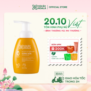 Bọt rửa tay thiên nhiên Gừng Dứa Cỏ Cây Hoa Lá 250g