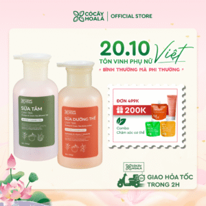 Combo Sữa Dưỡng Thể và Sữa Tắm Cam Trà Cỏ Cây Hoa Lá 300g