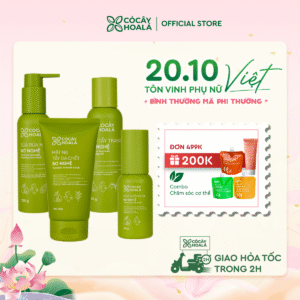 Combo Bơ Nghệ 4 Bước Dưỡng Ẩm Phục Hồi Cỏ Cây Hoa Lá
