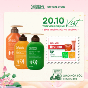 Combo Dầu gội xả thảo dược Gừng Sả và Sữa tắm thảo dược Gừng Nghệ