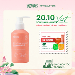 Gel vệ sinh phụ nữ X2 nano nghệ Cỏ Cây Hoa Lá 150ml
