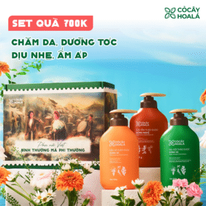 [PHIÊN BẢN GIỚI HẠN 20/10] Set 3: Combo gội xả thảo dược Gừng Sả 500G, Sữa tắm Gừng Nghệ, Dung dịch vệ sinh Nano Nghệ  - Hộp quà “Bình Thường Mà Phi Thường”