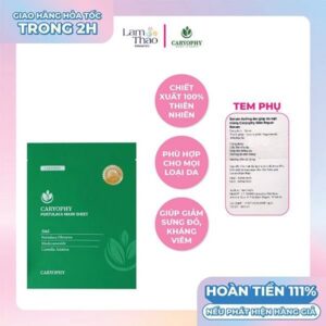 [DEAL COMBO 5 NẠ GIÁ SỐC] Mặt Nạ Dưỡng Da Làm Mờ Thâm Giảm Mụn Caryophy Portulaca Mask Sheet
