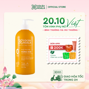 Nước Rửa Chén Thiên Nhiên Gừng Dứa Cỏ Cây Hoa Lá 500g