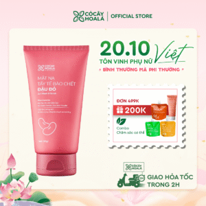 Mặt nạ tẩy tế bào chết Đậu đỏ Cỏ Cây Hoa Lá 150g